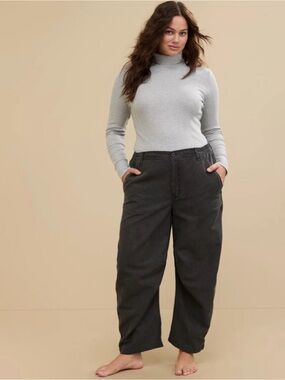 NWT Aerie Barrel Pants Grey Women’s Size Medium